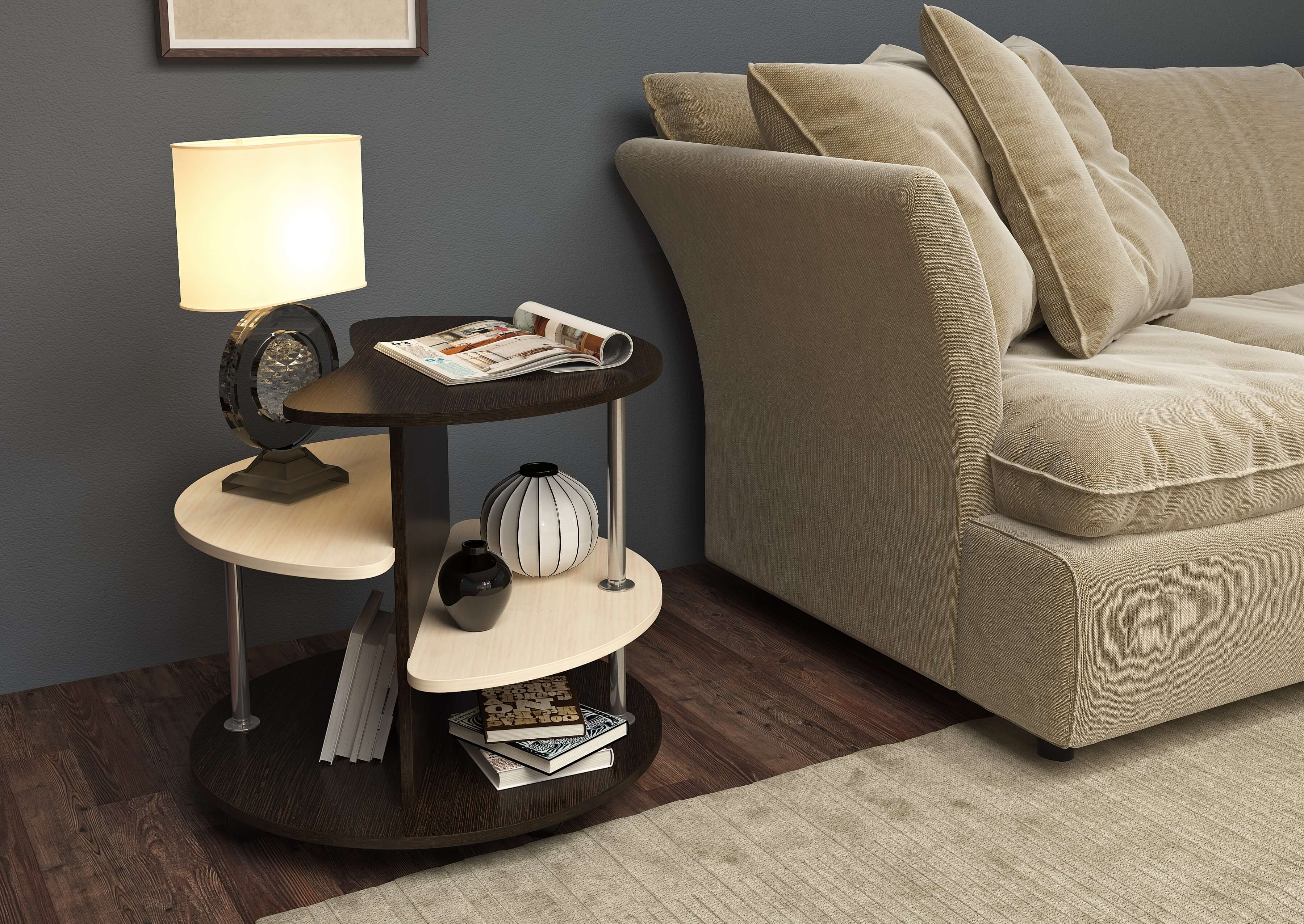 Журнальные столы в интерьере гостиной: миниатюрный акцент в дизайне